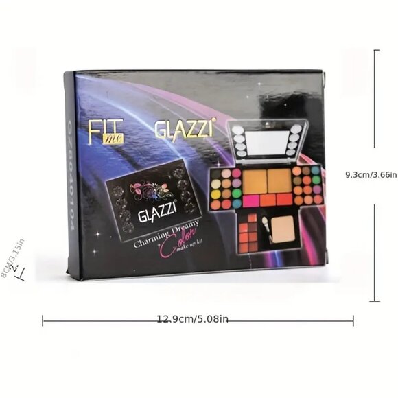 37 Multi-functional Makeup Tray Powder Puff Eyeshadow Brush Includes Eyeshadow - Picture 3 of 5